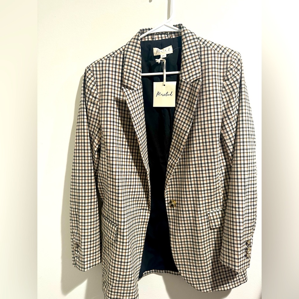 Marled medium blazer